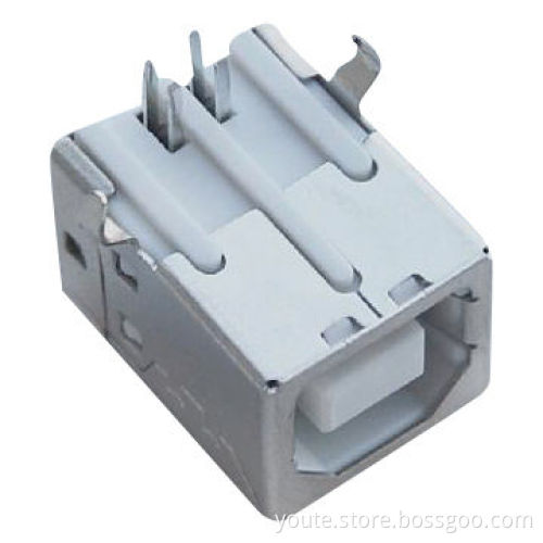 USB Connector, B/F 90°, DIP 2.0, 1.5A at 250V AC Rated Voltage and Current